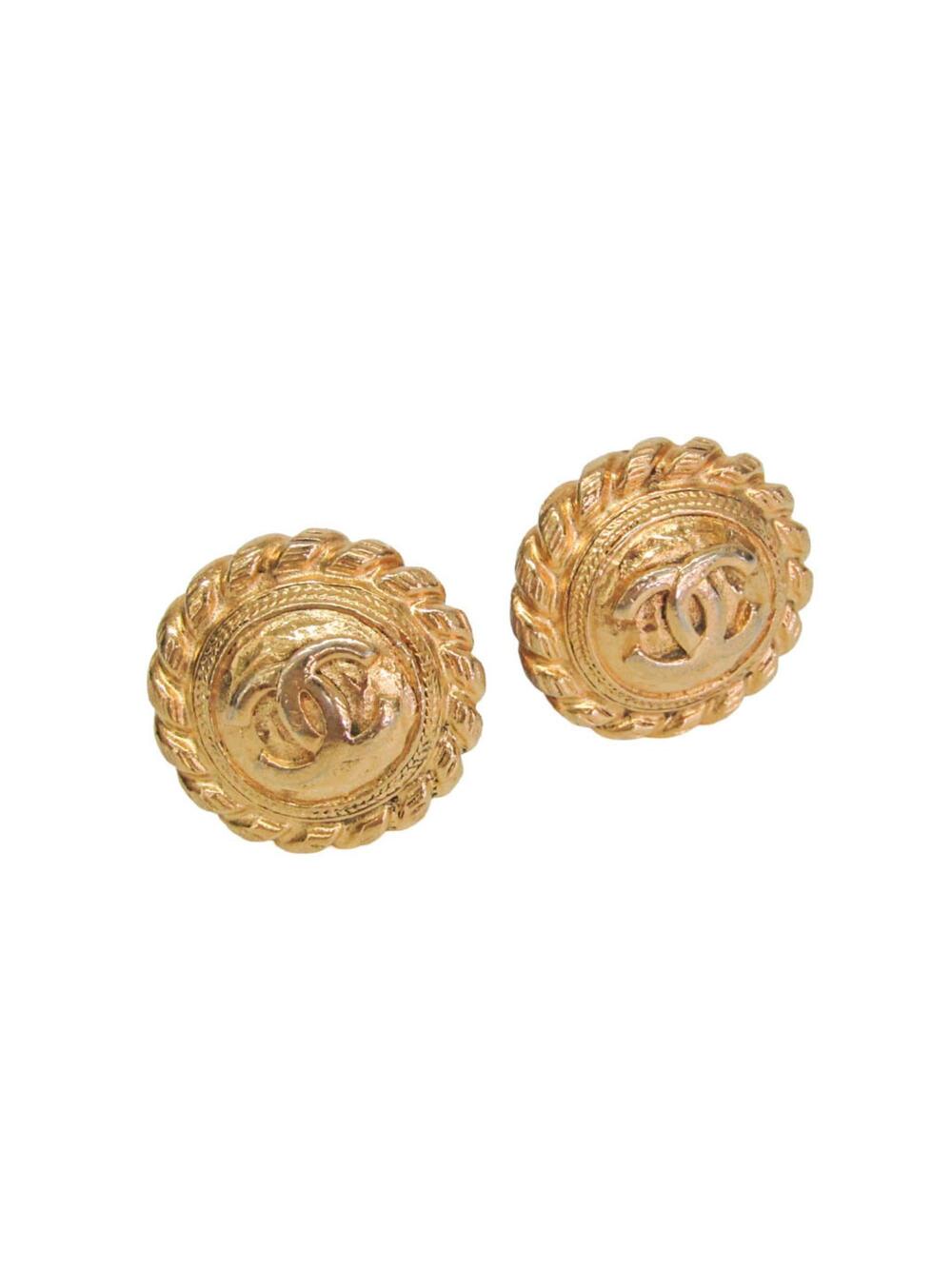 Chanel Cc Logo Clip-On Earrings Metal #357905C54B